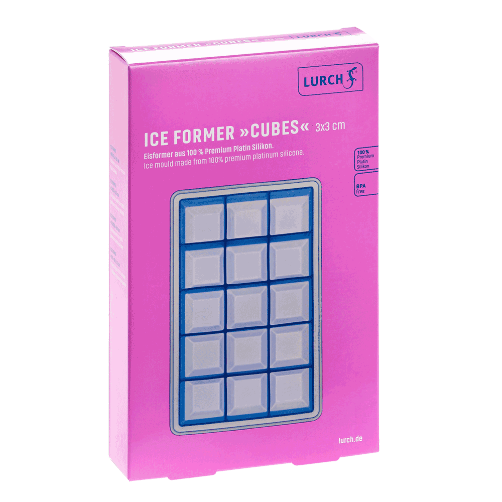 Lurch Isterningbakke Terninger 3x3cm Lurch Isterningbakke Terninger 3x3cm